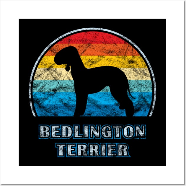 Bedlington Terrier Vintage Design Dog Wall Art by millersye